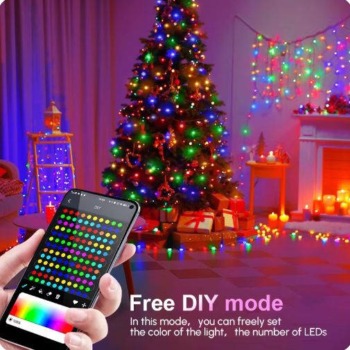 🎄Luces Navideñas Hogar Sala decoración hermosa🎁controlas luces como desees