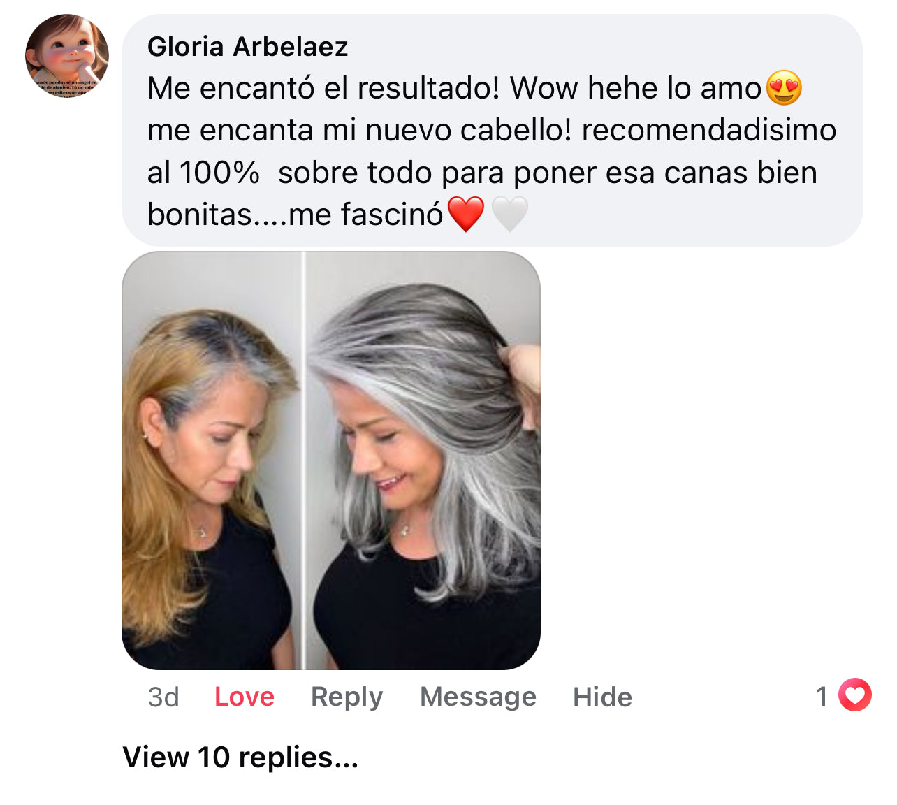Mascarilla👩🏻🦳Plata para Cualquier color de Cabello adaptable🔥