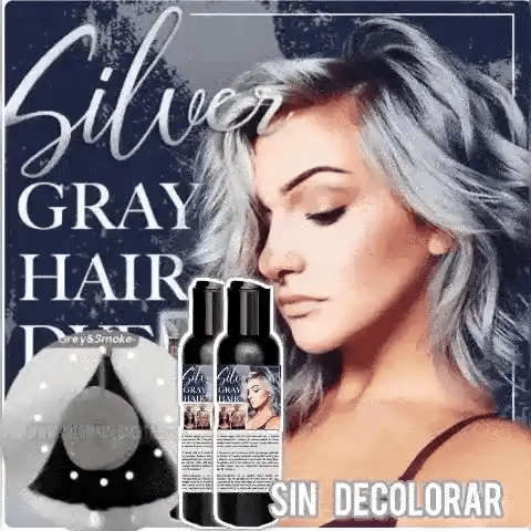 Gris Platino👩🏻🦳Mascarilla para Cualquier Cabello convierte en🔥40% de descuento🔥