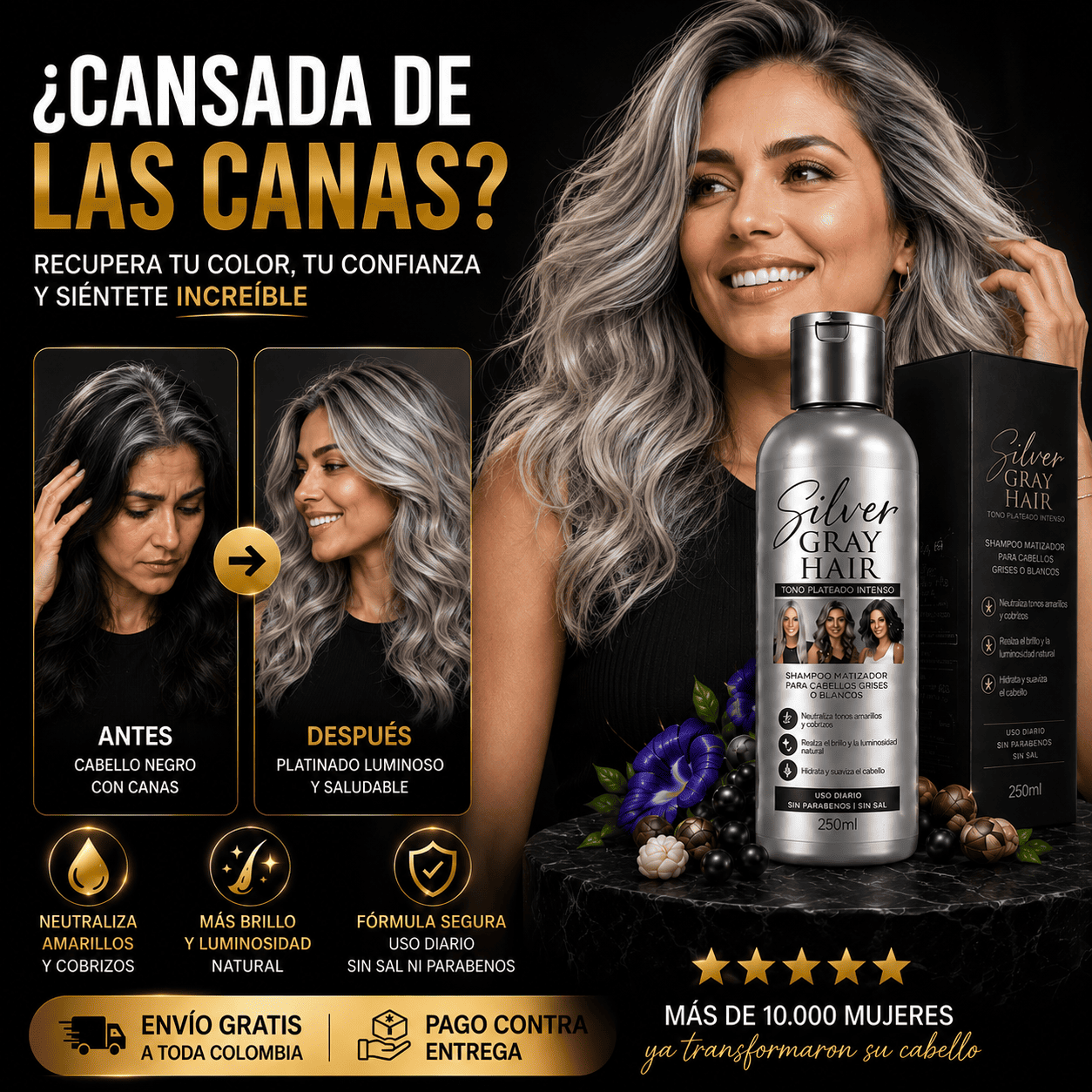 Mascarilla Platinada Premium😍insuperable e irresistible