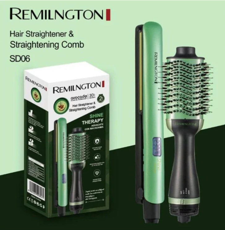 🥑Plancha REMINGTON + GRATIS 🎁Cepillo Secador & Alisador🎁ENVÍO GRATIS