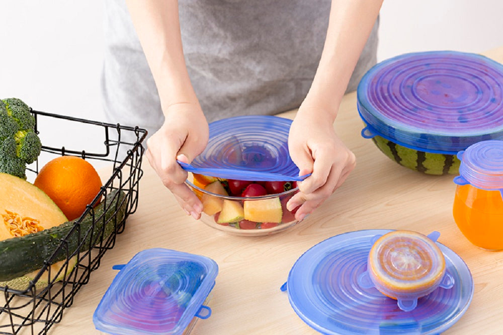 TAPAS SILICONAS X6 PCS MULTI-USOS 🥘– (GRATIS LIBRO RECETAS & POSTRES) ⭐⭐⭐⭐⭐