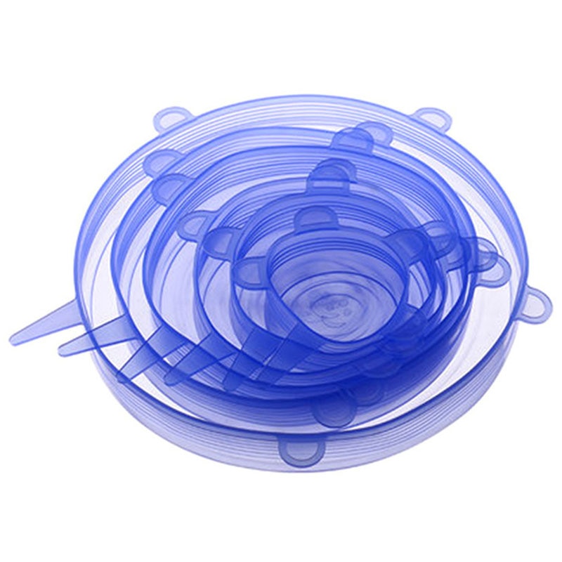 TAPAS SILICONAS X6 PCS MULTI-USOS 🥘– (GRATIS LIBRO RECETAS & POSTRES) ⭐⭐⭐⭐⭐