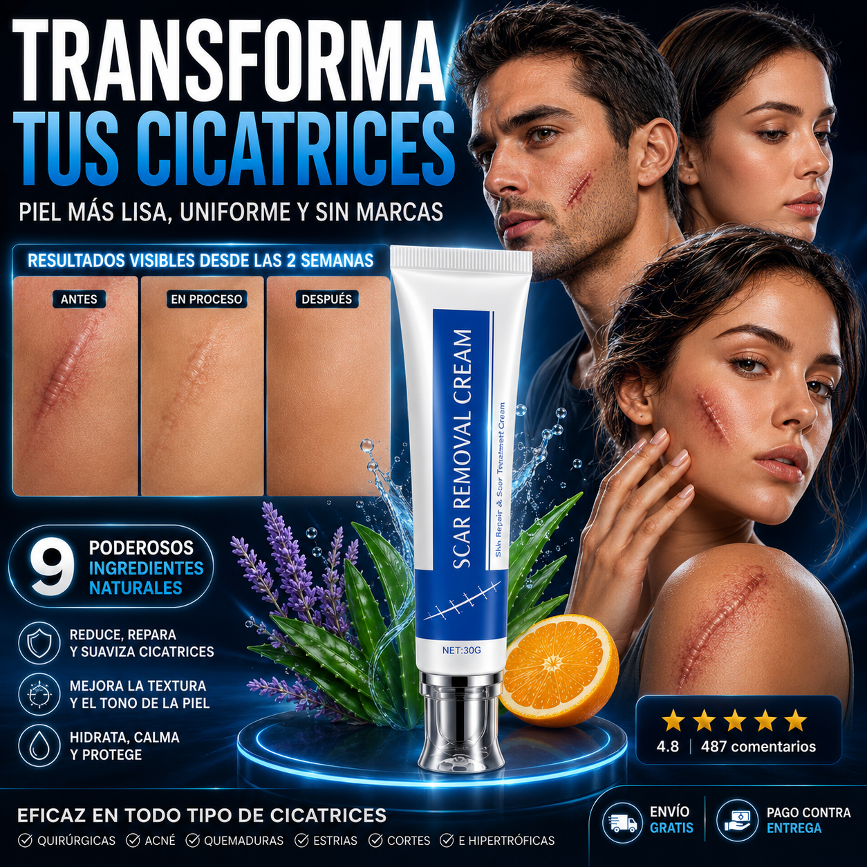 Crema😍Magic-Piel™ 𝐂𝐢𝐜𝐚𝐭𝐫𝐢𝐜𝐞𝐬 & 𝐌𝐚𝐧𝐜𝐡𝐚𝐬✨avanzadas