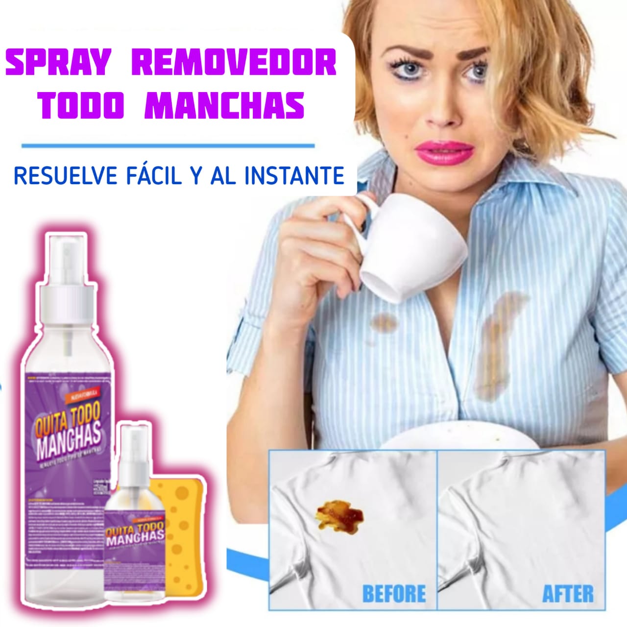 ❗70% OFF PRODUCTO EXCLUSIVO❗ 🔥[Compra 1 & Lleva 3]🎁 QUITA TODO MANCHAS HOGAR - COCINA - MUEBLES - ROPA - VEHICULOS ⭐⭐⭐⭐⭐(ENVÍO GRATIS) |